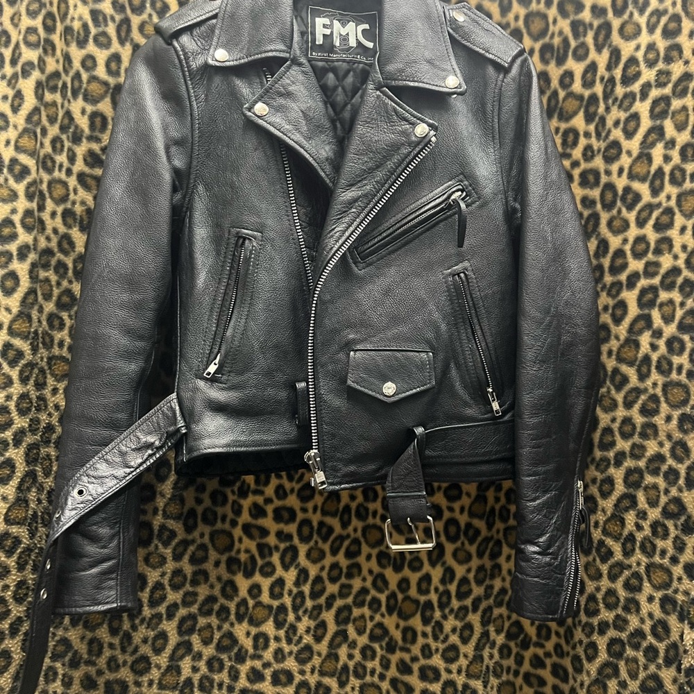 Black Leather Biker Jacket
